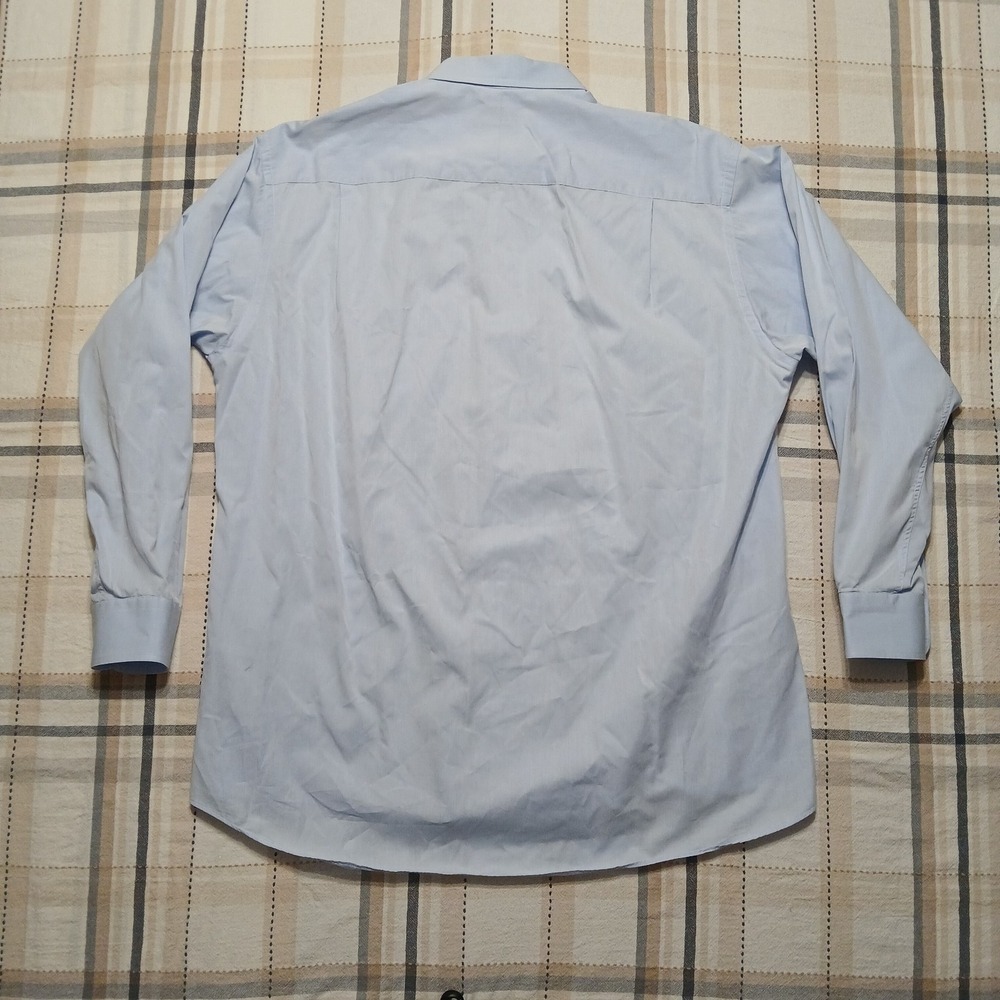 Gitman Bros Men's Long Sleeve Blue Cotton Oxford Button Shirt Size L (16.5-34) - Picture 7 of 11